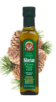 Extra virgin Siberian pine nut oil