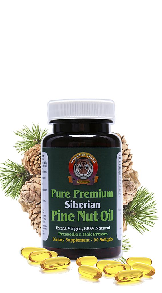 Extra virgin Siberian pine nut oil capsules – 90 count