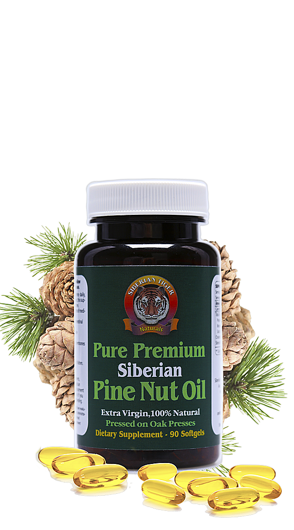 Extra virgin Siberian pine nut oil capsules – 90 count