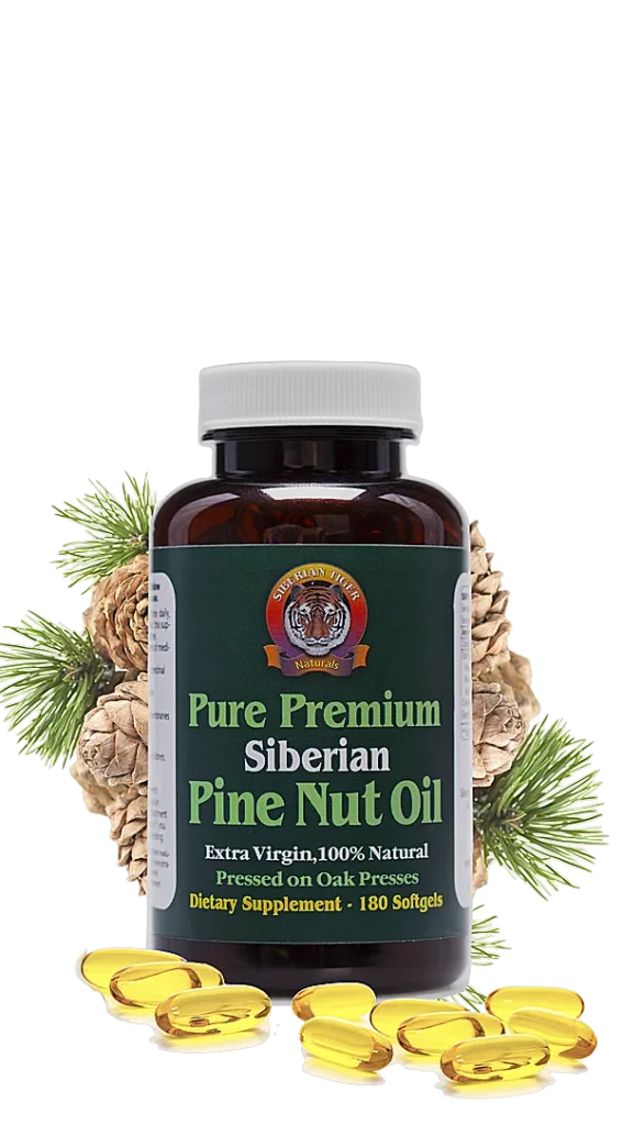 Extra virgin Siberian pine nut oil capsules – 180 count