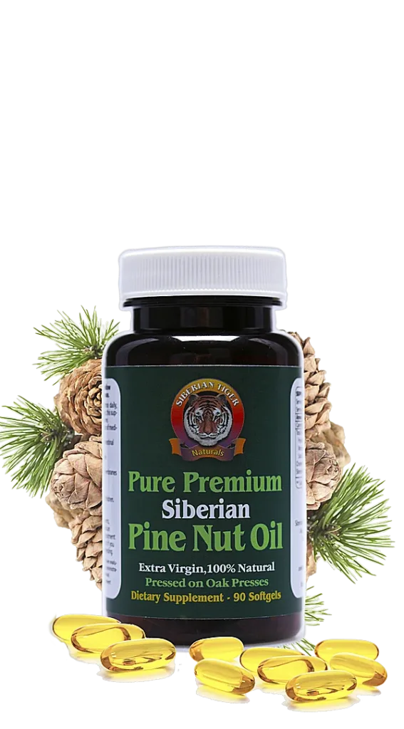 Extra virgin Siberian pine nut oil capsules – 90 count